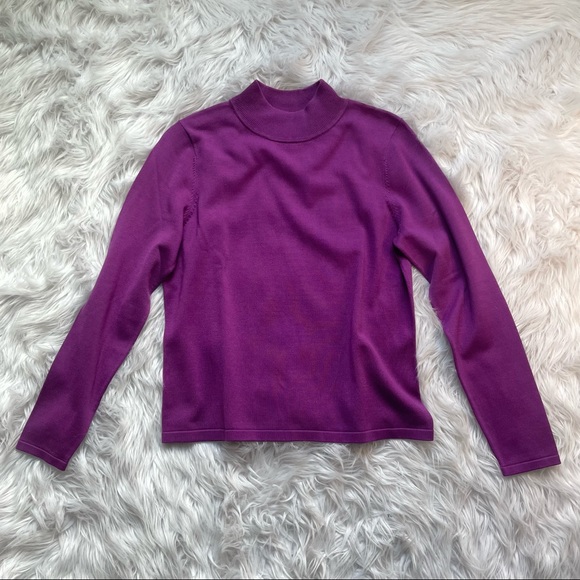 Pendleton Sweaters - Pendleton Silk Blend Mock Turtleneck Sweater Small